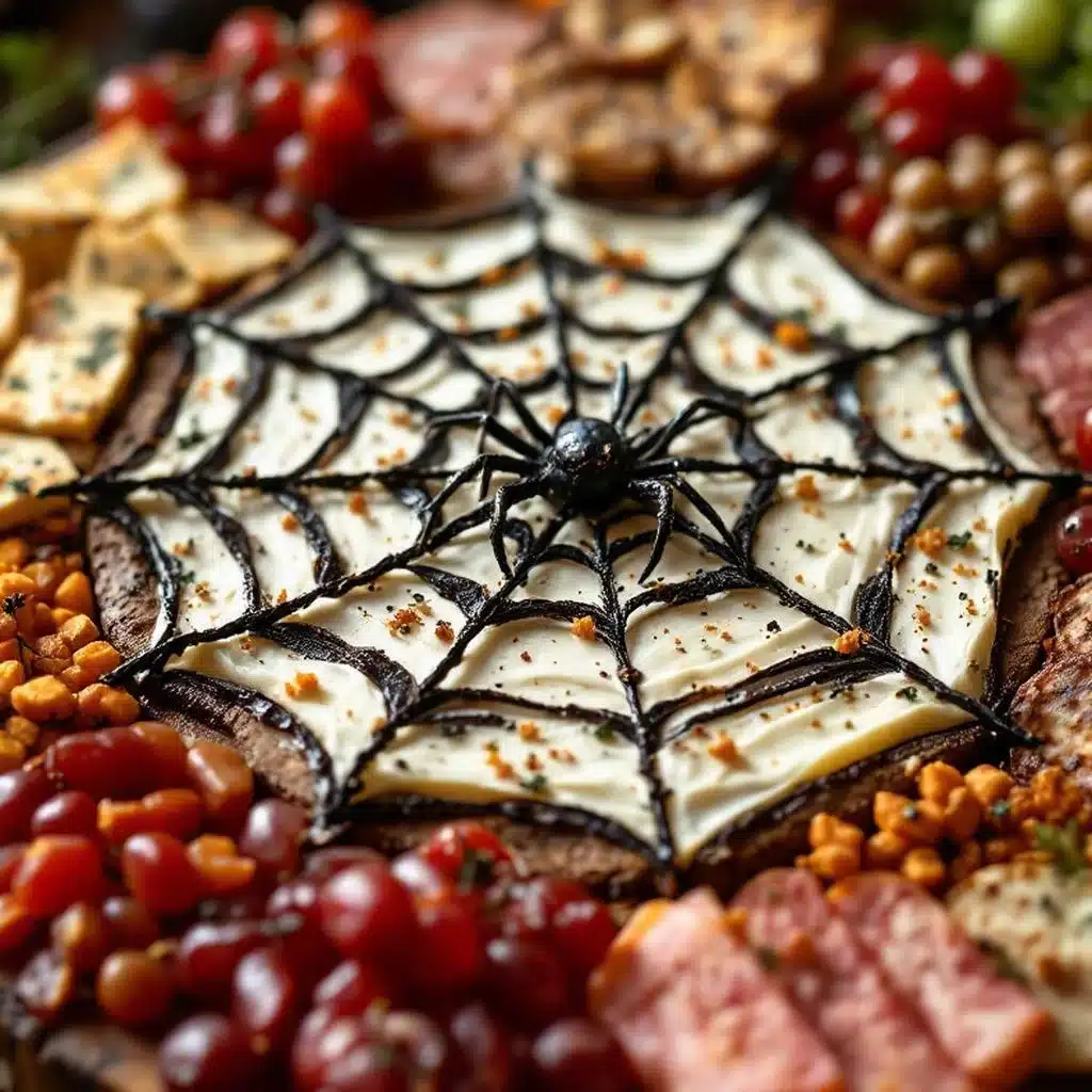 Halloween Charcuterie Spider Web Board - featured image