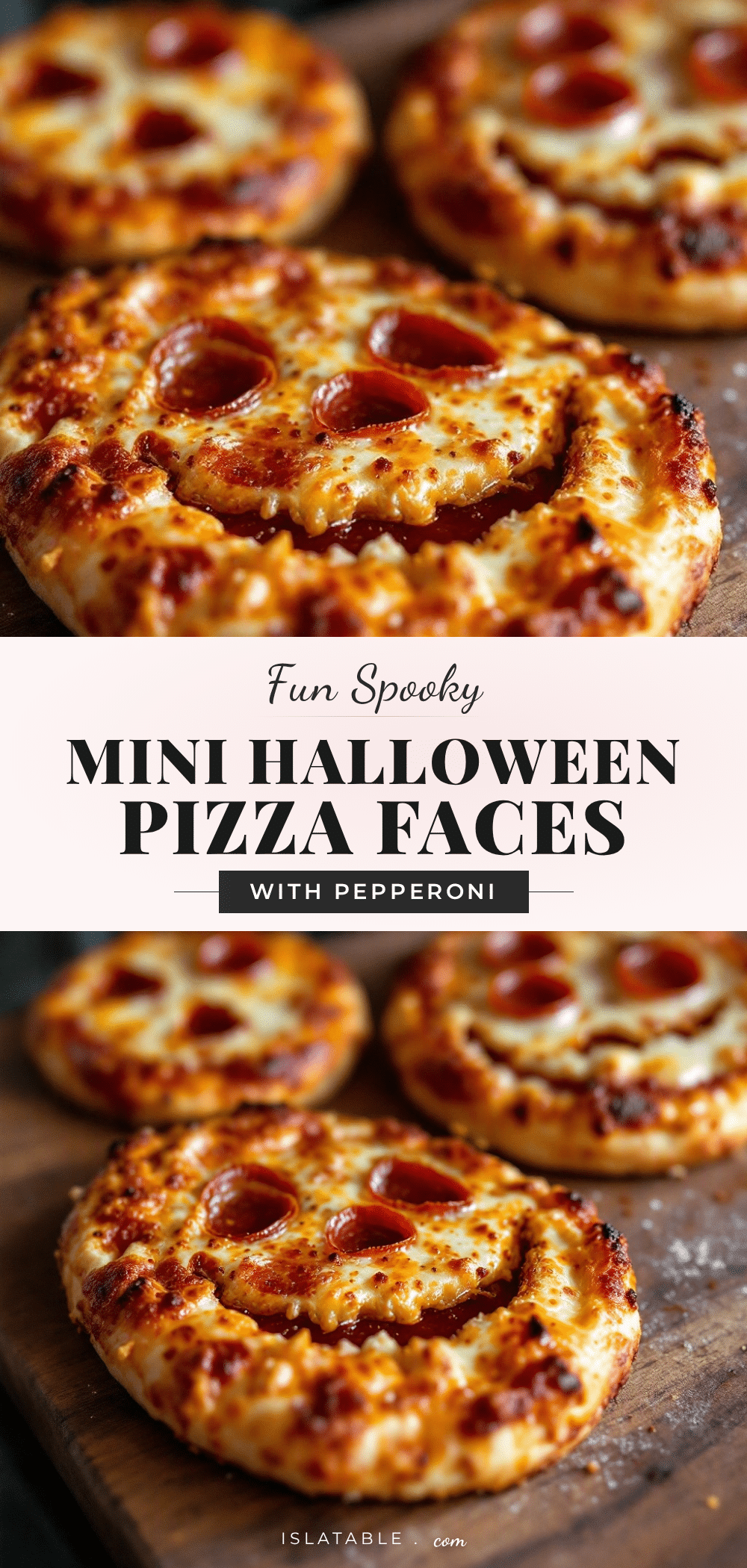 Halloween Pizza Faces recipe