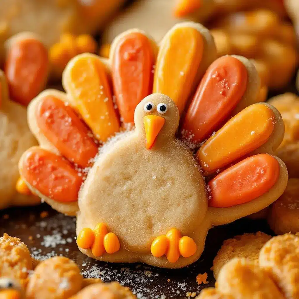 hand turkey sugar cookies - featured image