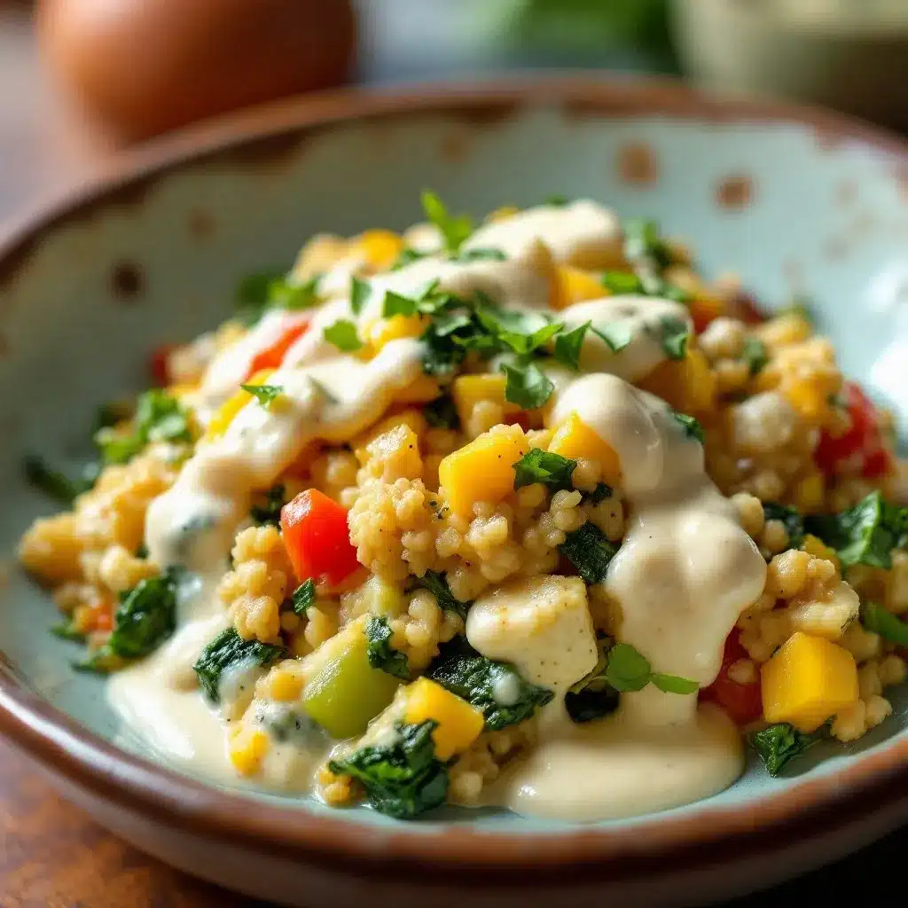healthy crustless spinach feta breakfast casserole preparation steps