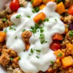 healthy ground turkey meal prep bowls - featured image