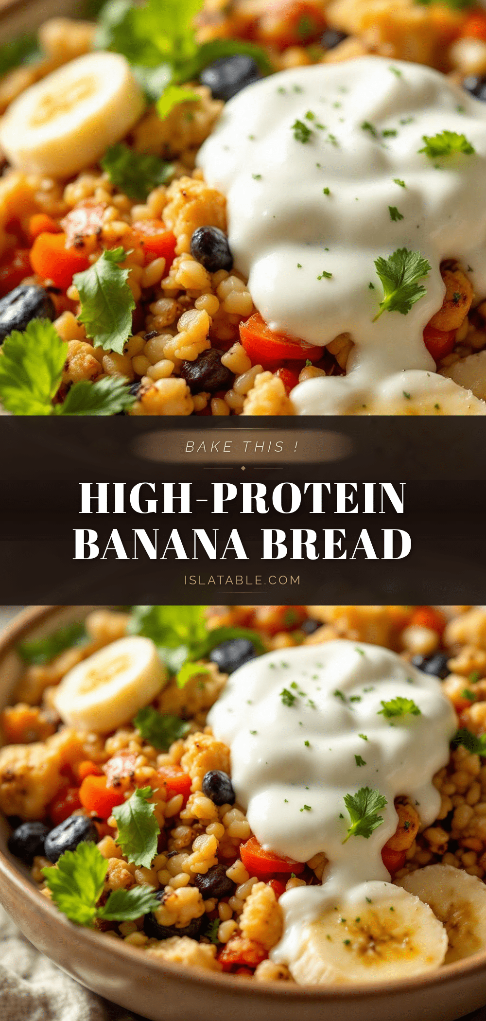 high-protein cottage cheese banana bread recipe