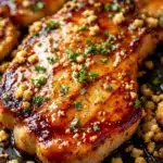 honey garlic glazed pork chops - featured image