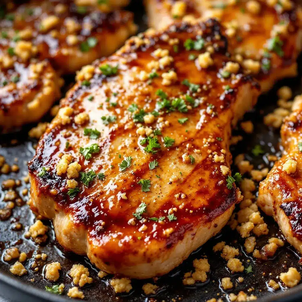 honey garlic glazed pork chops preparation steps