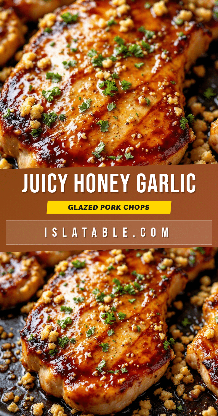 honey garlic glazed pork chops recipe