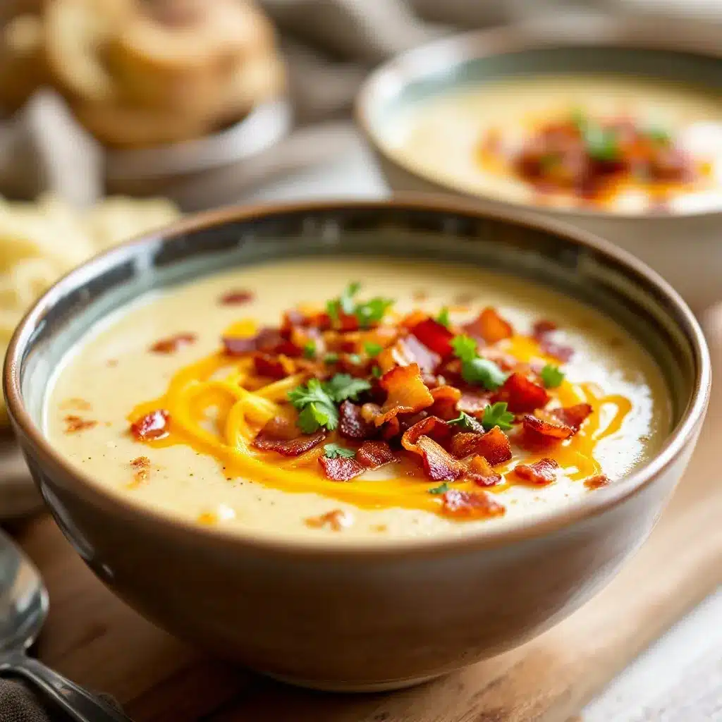 loaded baked potato soup preparation steps