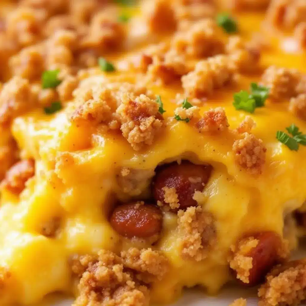 make-ahead sausage egg breakfast casserole - featured image