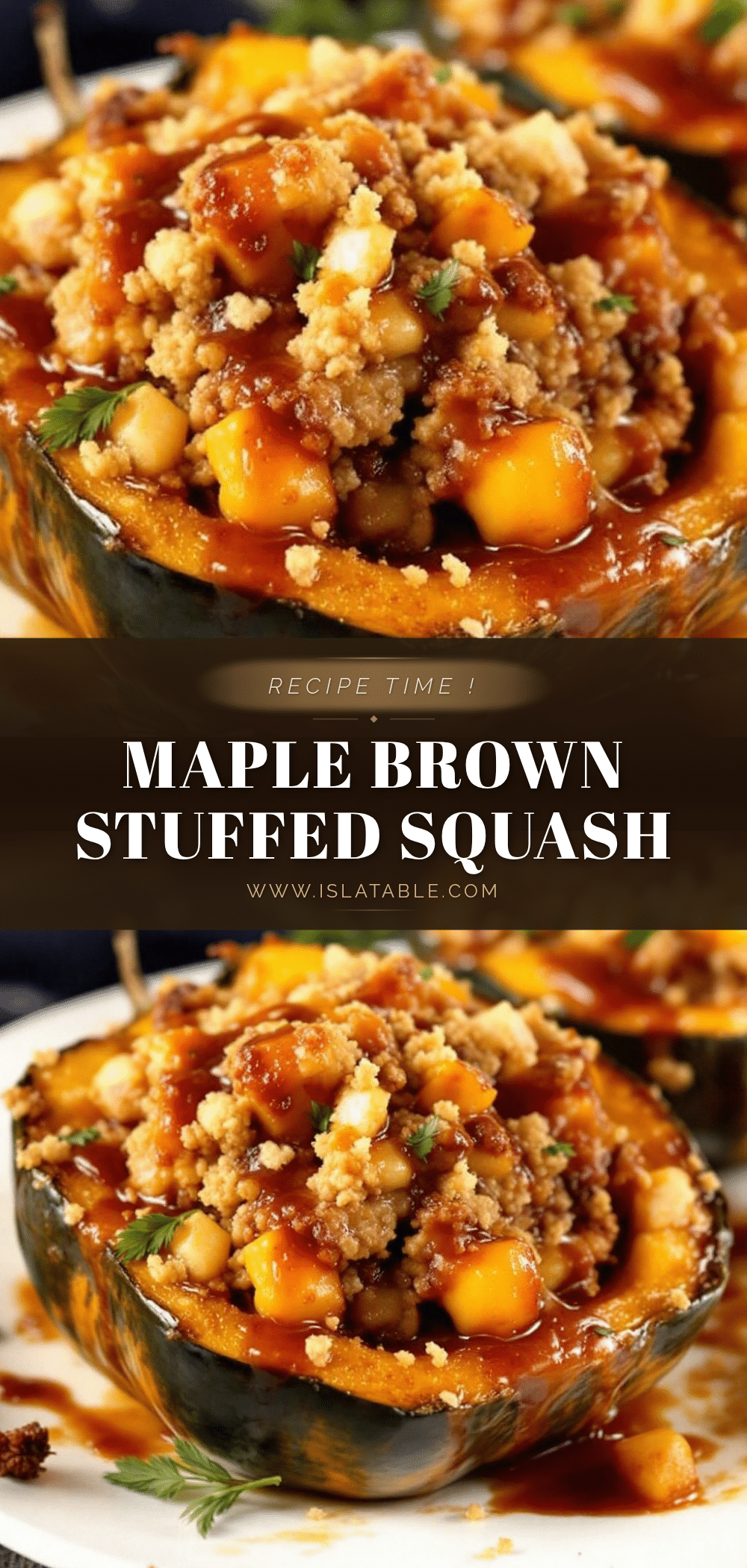 maple brown sugar stuffed acorn squash recipe