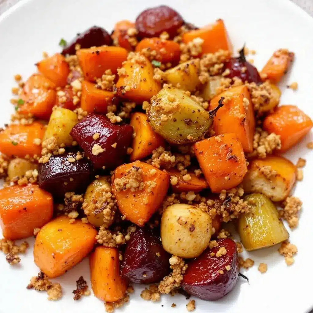 maple glazed roasted root vegetables preparation steps