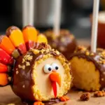 mini thanksgiving turkey cake pops - featured image