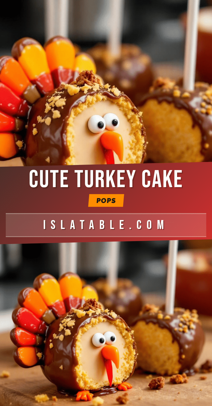 mini thanksgiving turkey cake pops recipe