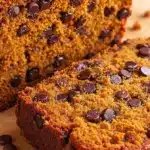 moist one bowl pumpkin chocolate chip bread - featured image