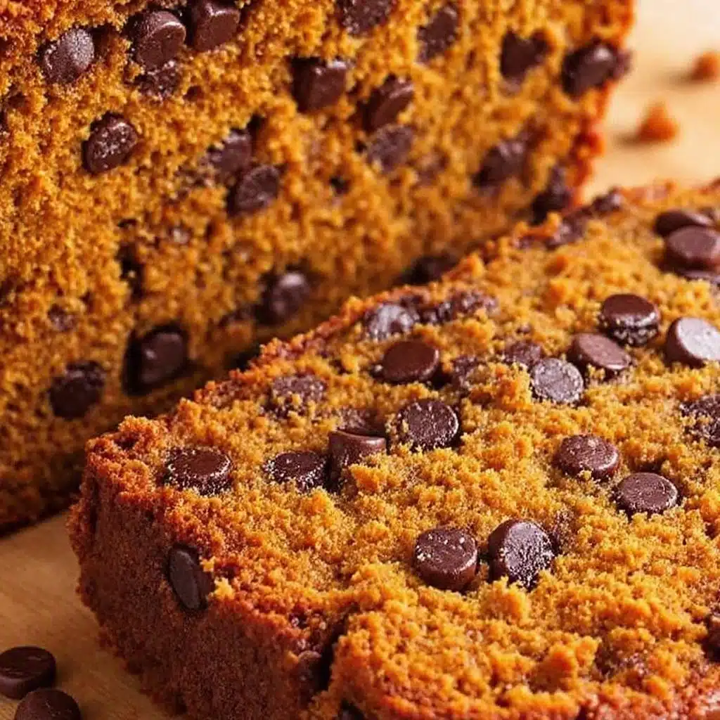 moist one bowl pumpkin chocolate chip bread - featured image