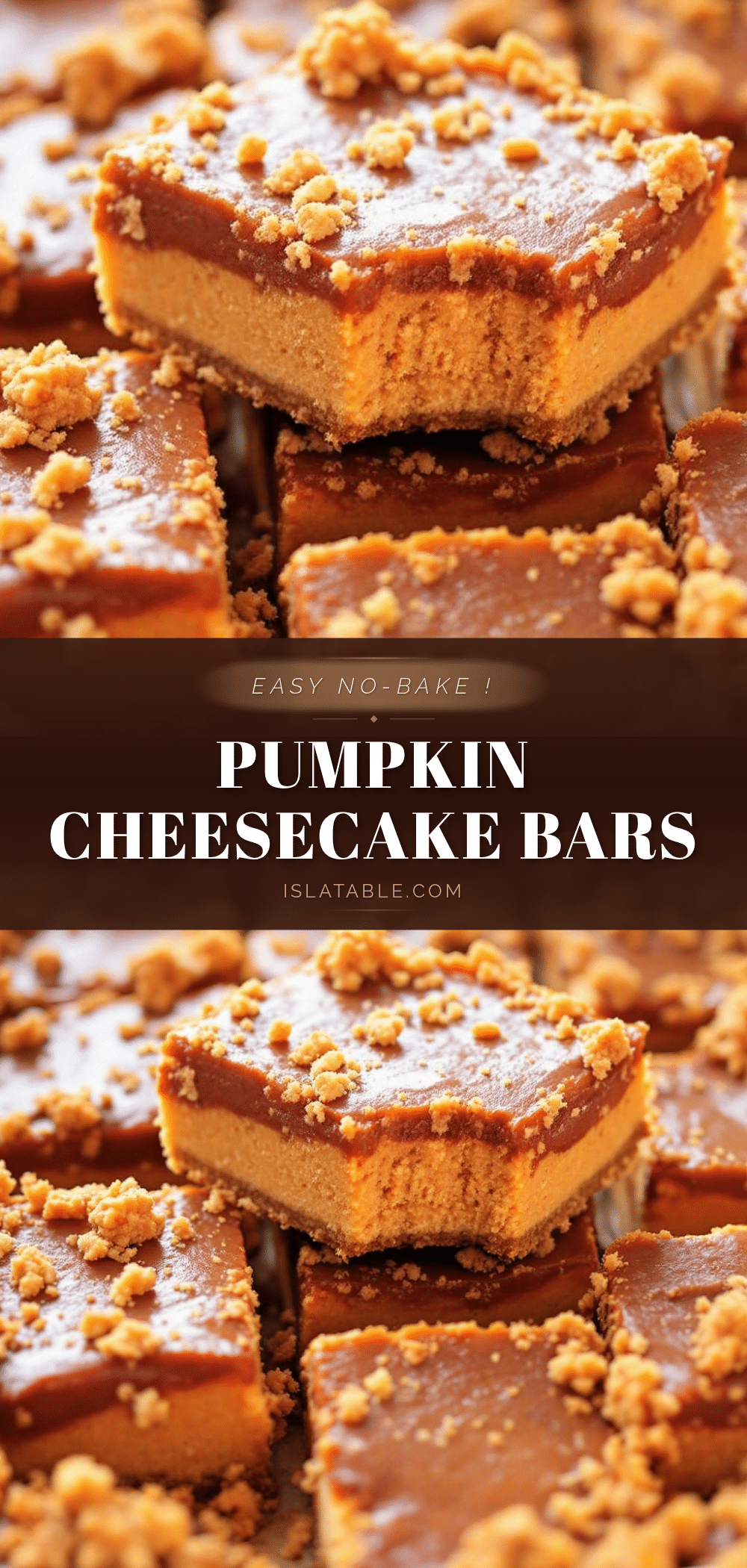no-bake pumpkin cheesecake bars recipe