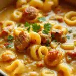 One-Pot Creamy Sausage Tortellini Soup - featured image