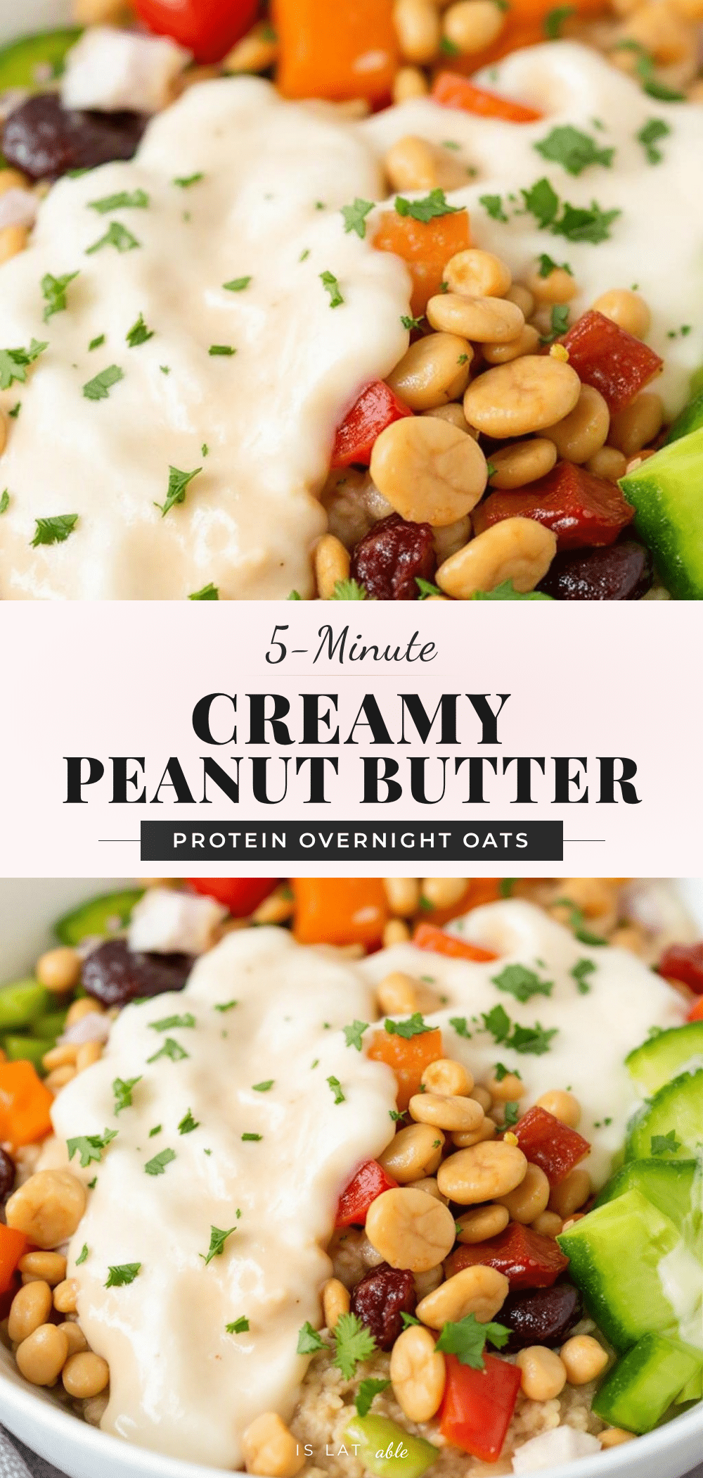 peanut butter protein overnight oats recipe