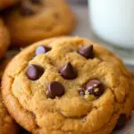 pumpkin chocolate chip snickerdoodle cookies - featured image