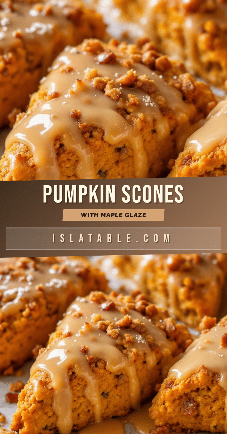 pumpkin scones with maple glaze recipe