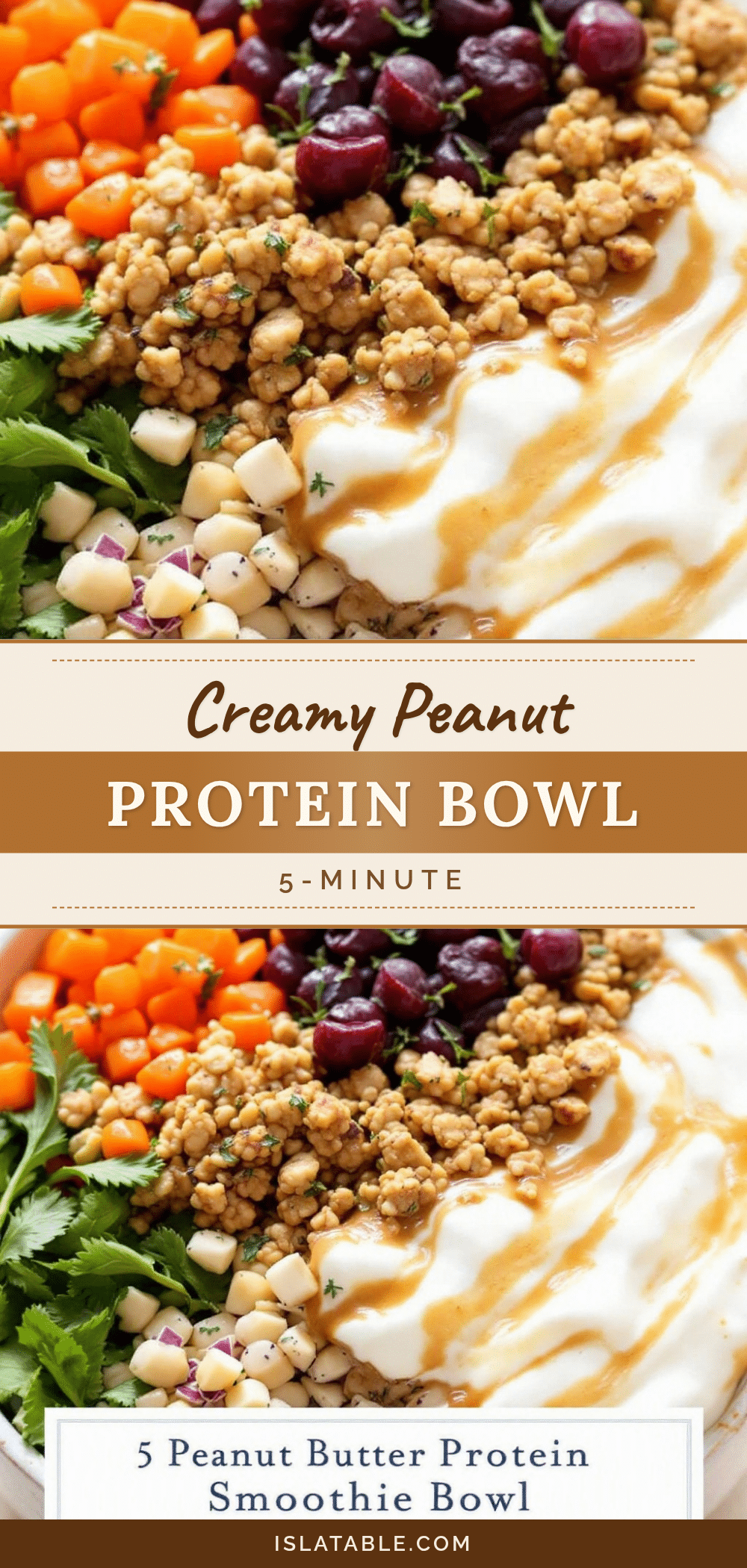 quick peanut butter protein smoothie bowl recipe