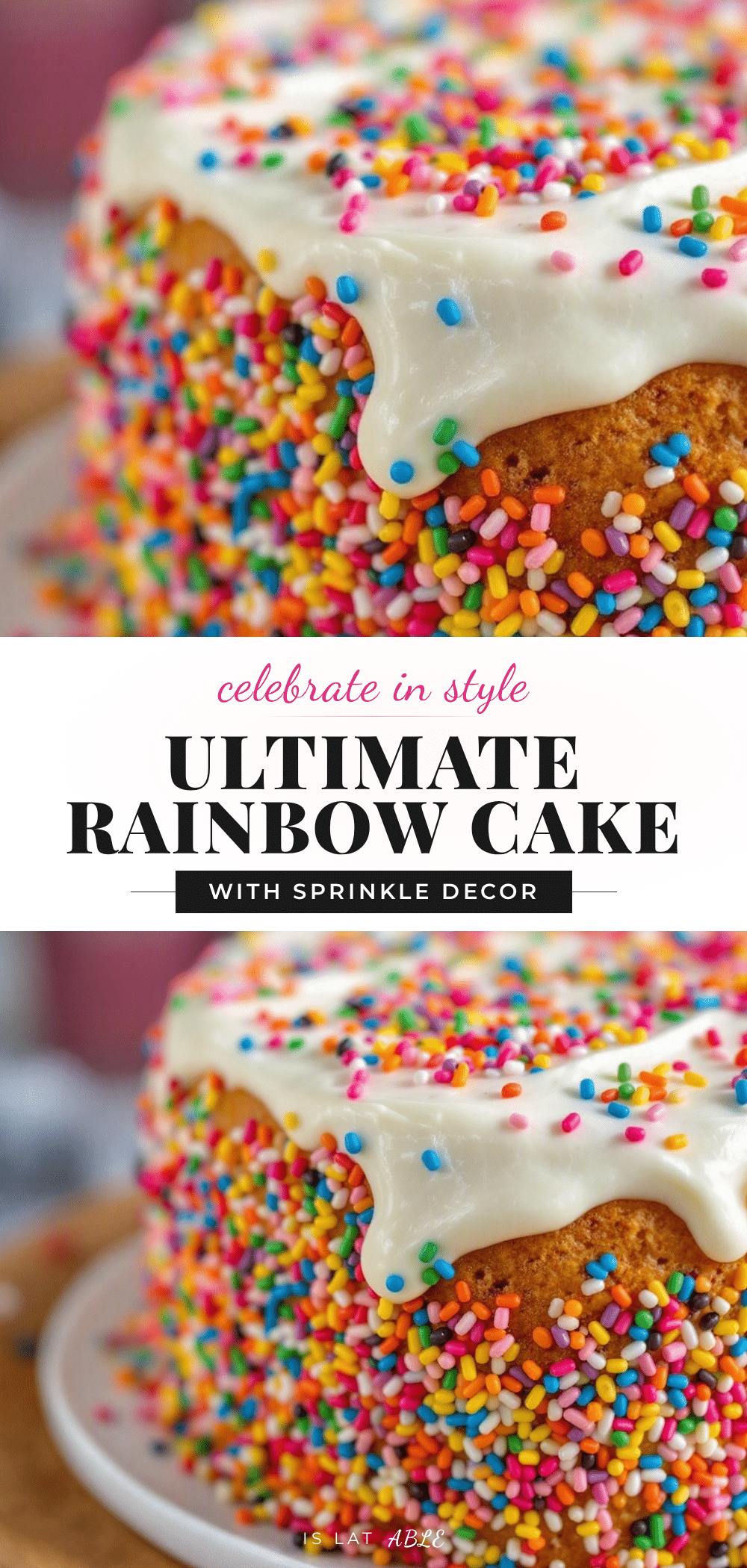 rainbow sprinkle birthday cake recipe