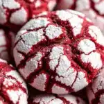 red velvet crinkle cookies - featured image