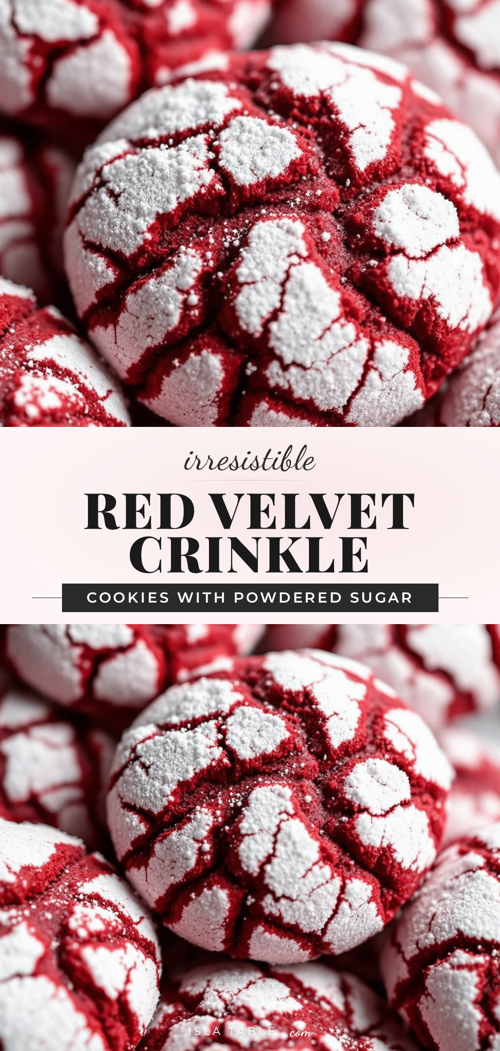 red velvet crinkle cookies recipe