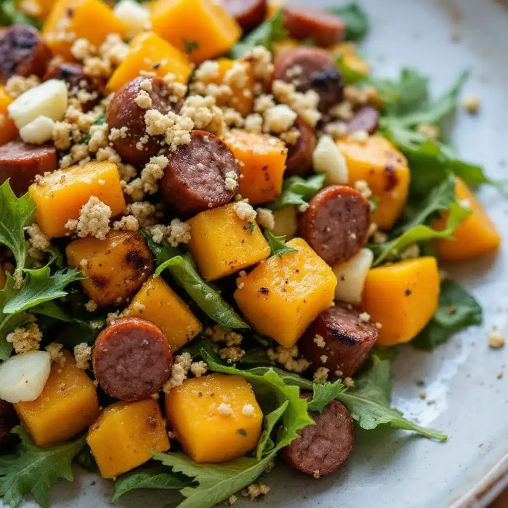 Roasted Butternut Squash and Sausage Fall Salad - featured image