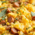 sage sausage cornbread dressing - featured image