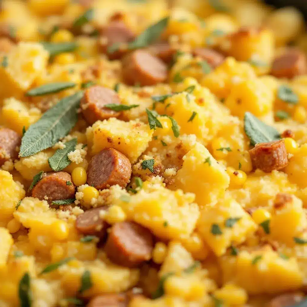 sage sausage cornbread dressing preparation steps