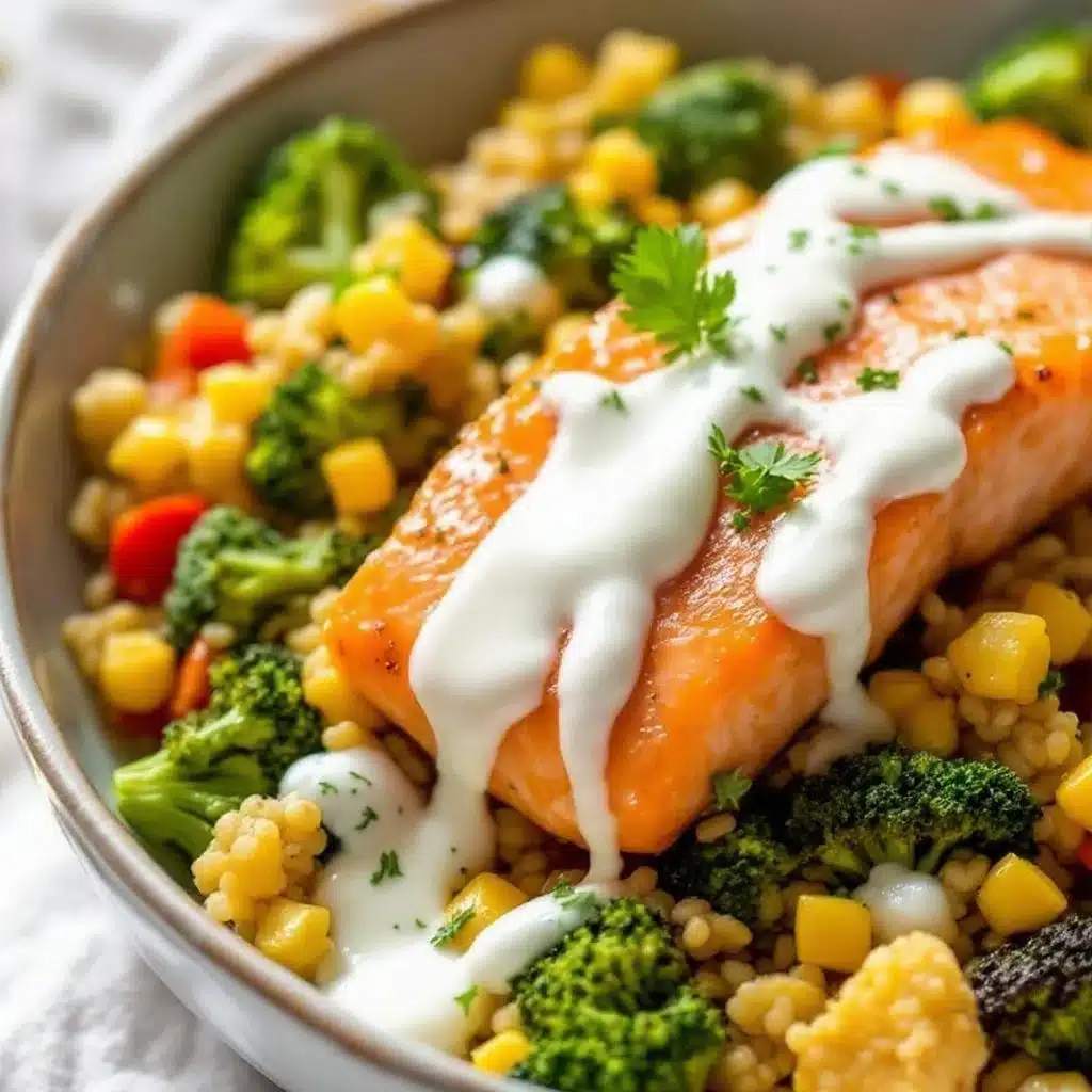 salmon broccoli sheet pan dinner - featured image
