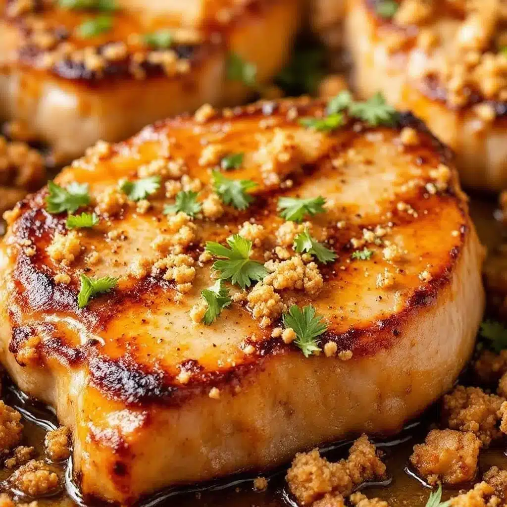 sheet pan apple cider pork chops - featured image