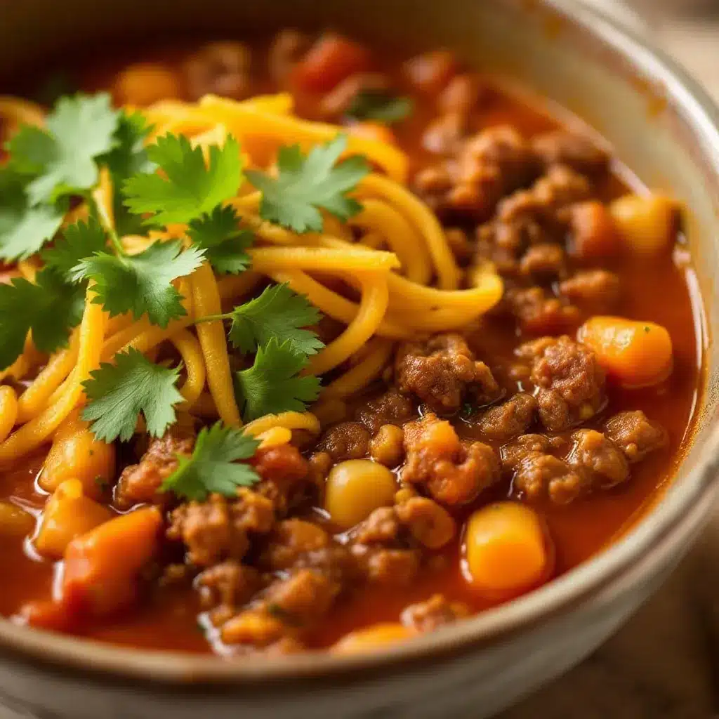 slow cooker ground beef taco soup preparation steps