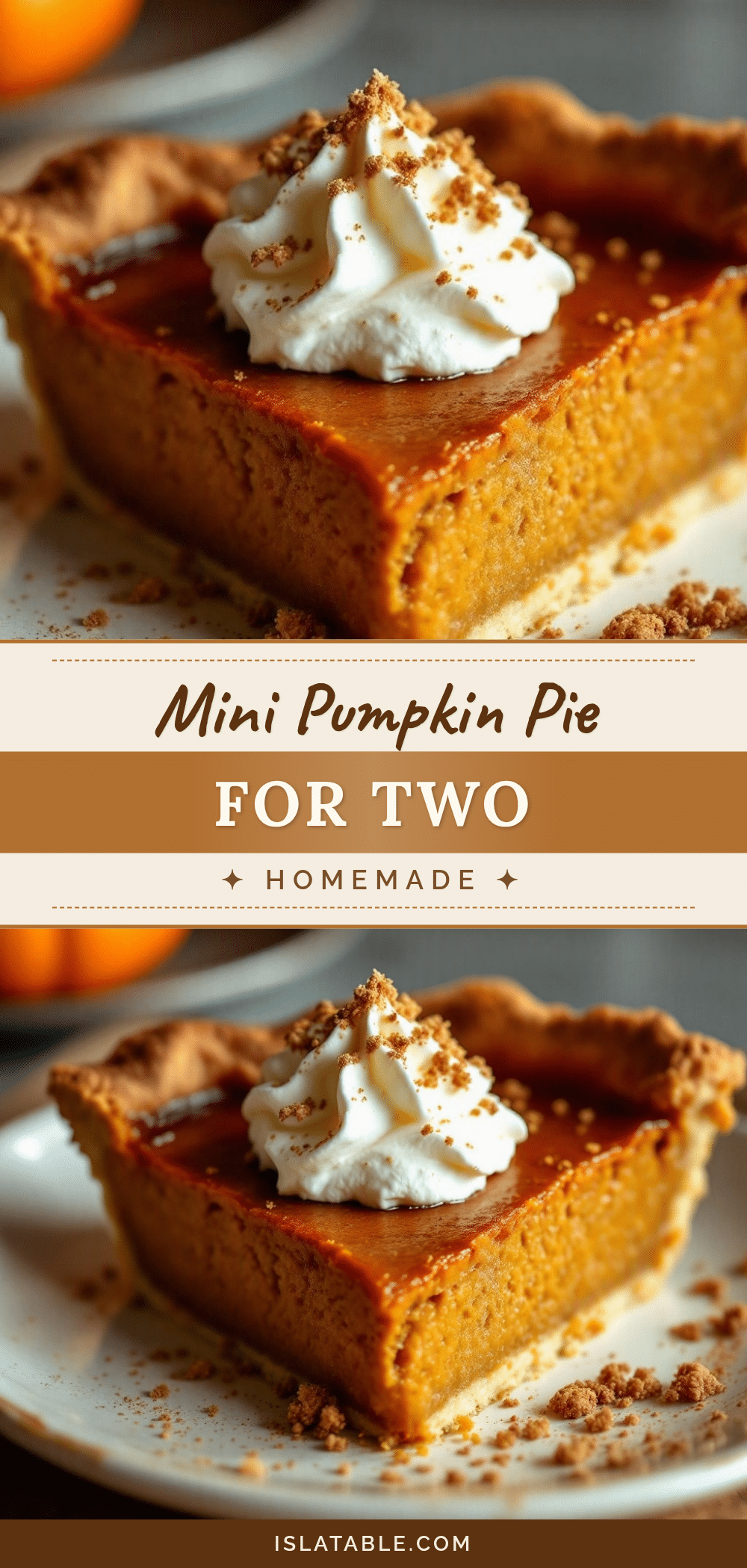 small-batch pumpkin pie for two recipe