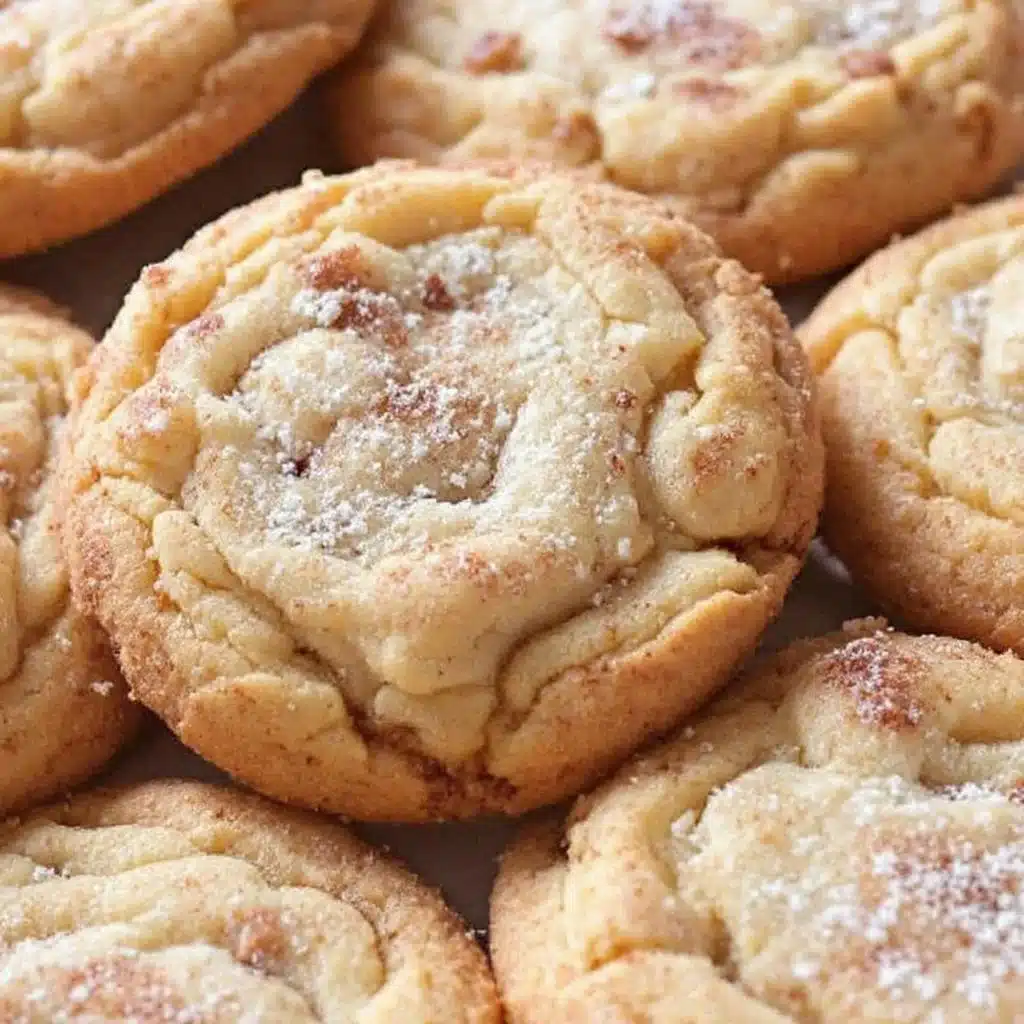 soft chewy small batch snickerdoodle cookies - featured image