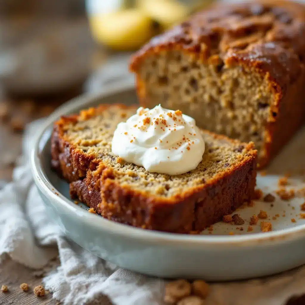 sour cream banana bread preparation steps