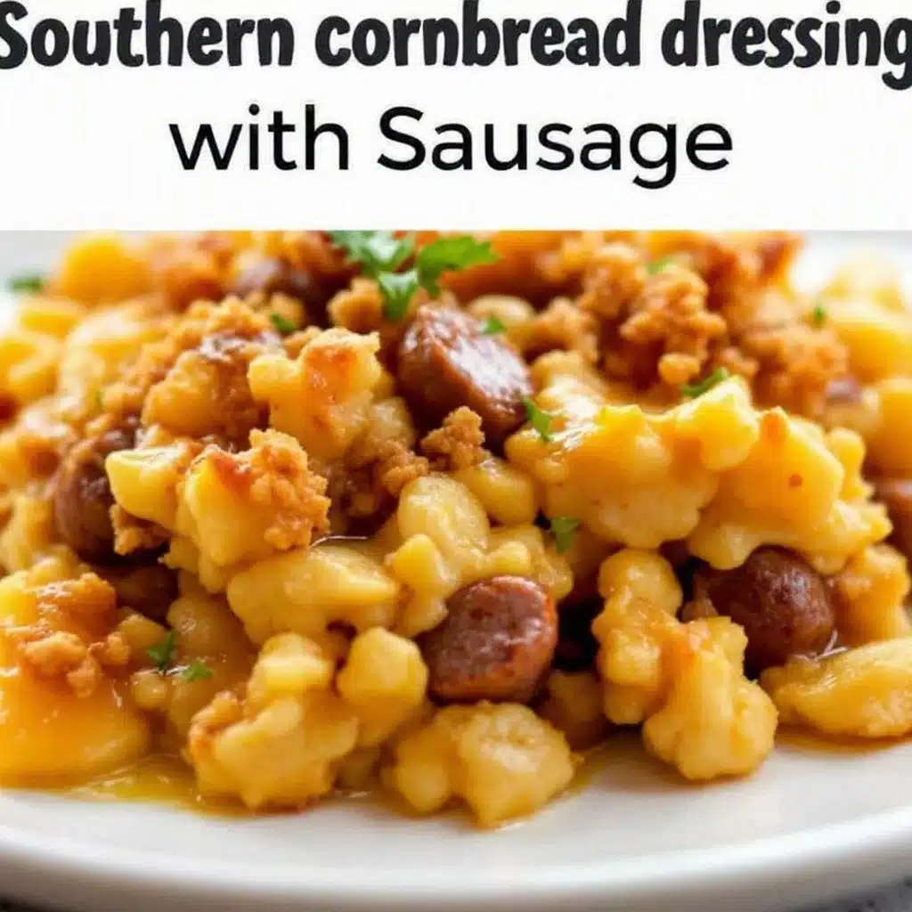 Southern Sausage Cornbread Dressing - featured image