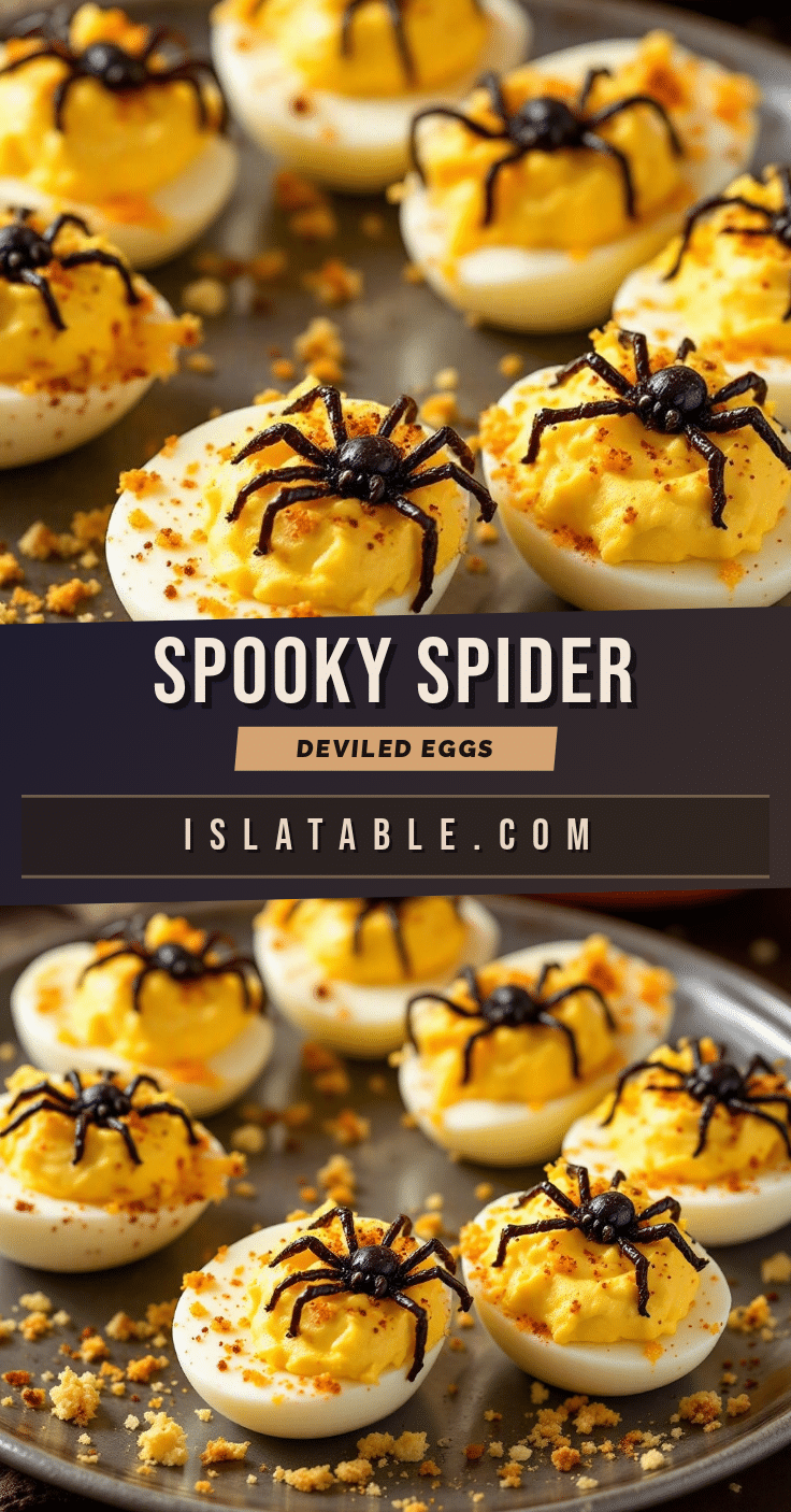 spider deviled eggs recipe