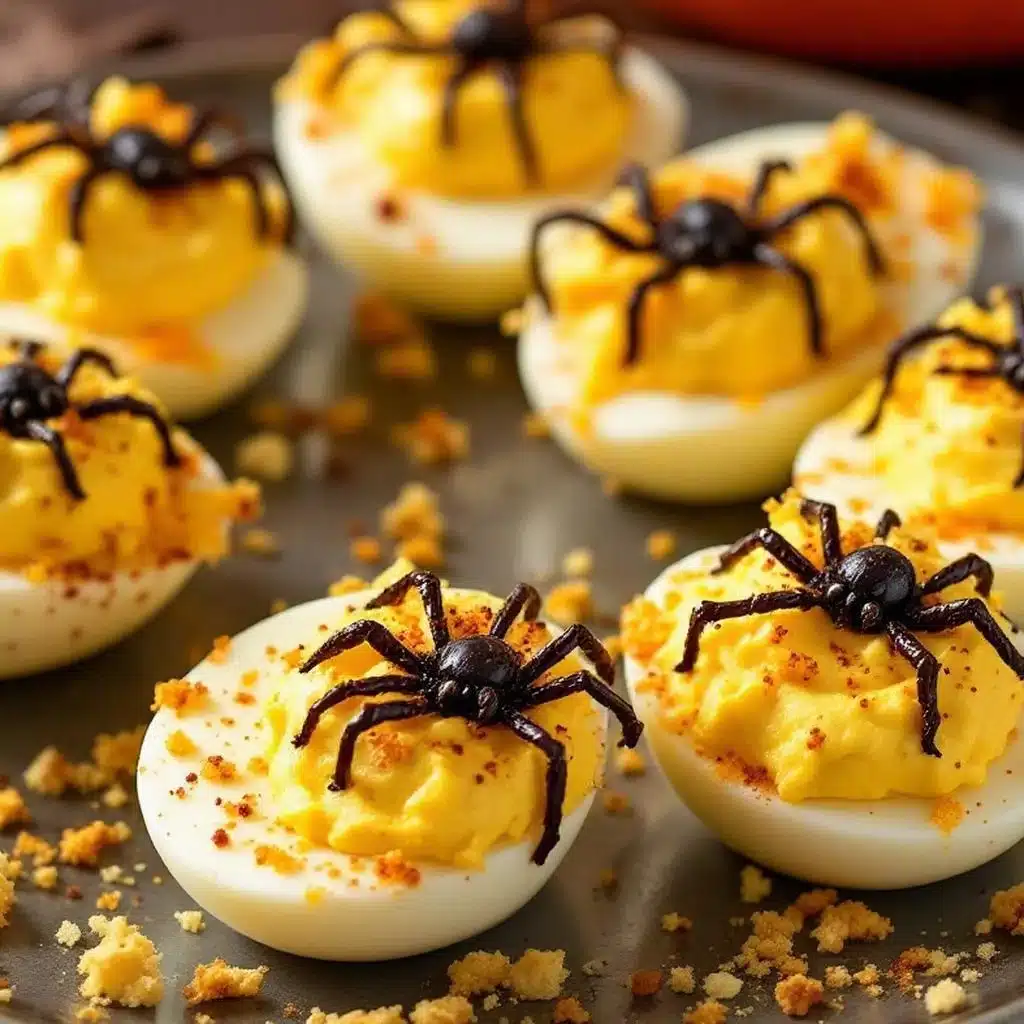 spider deviled eggs - featured image
