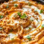 spiderweb buffalo chicken dip - featured image