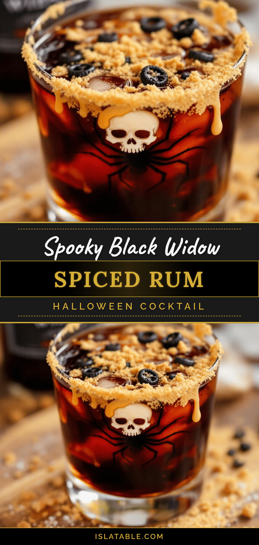 Spooky Black Widow Spiced Rum recipe