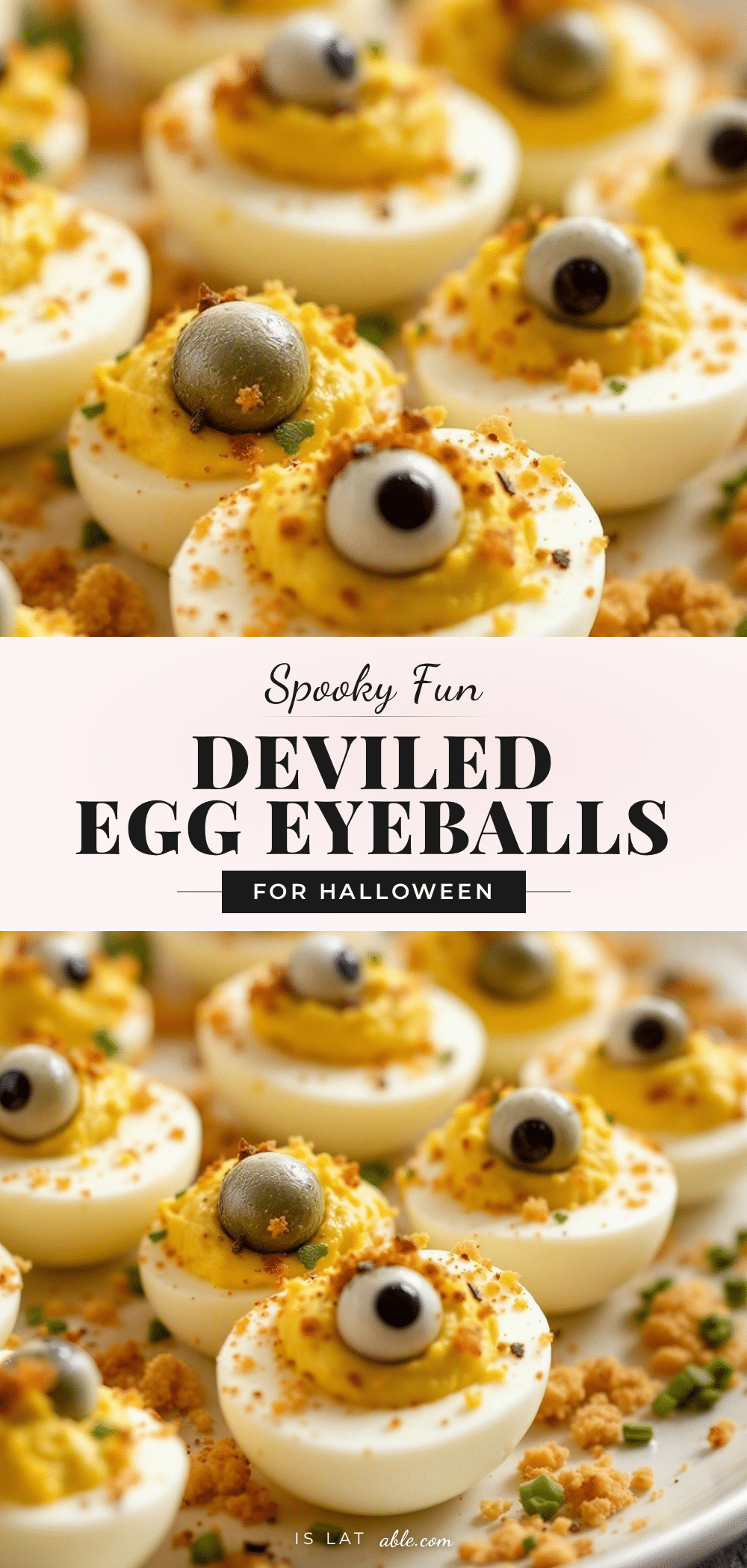spooky deviled egg eyeballs recipe