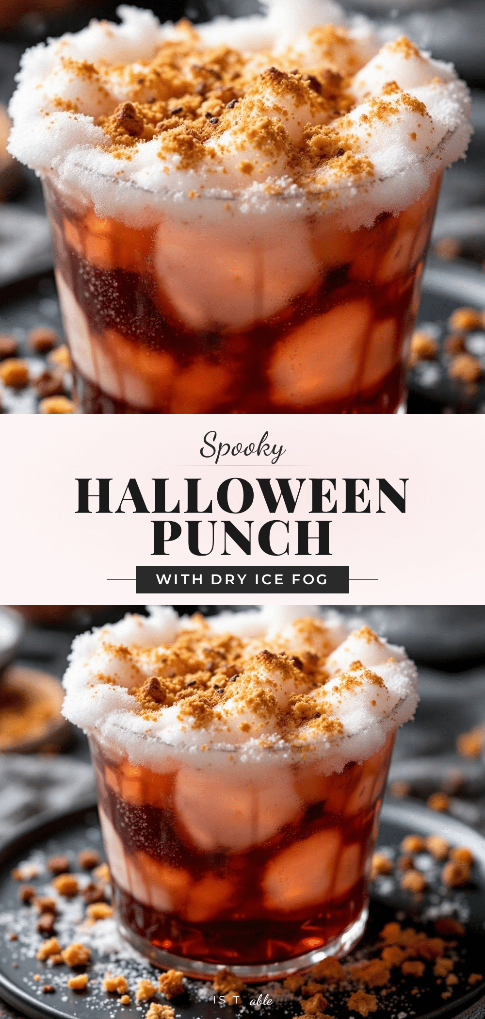 spooky halloween punch with dry ice fog recipe