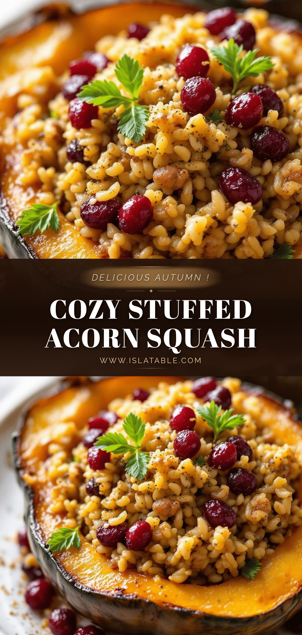stuffed acorn squash with wild rice recipe