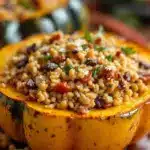 thanksgiving stuffed squash - featured image