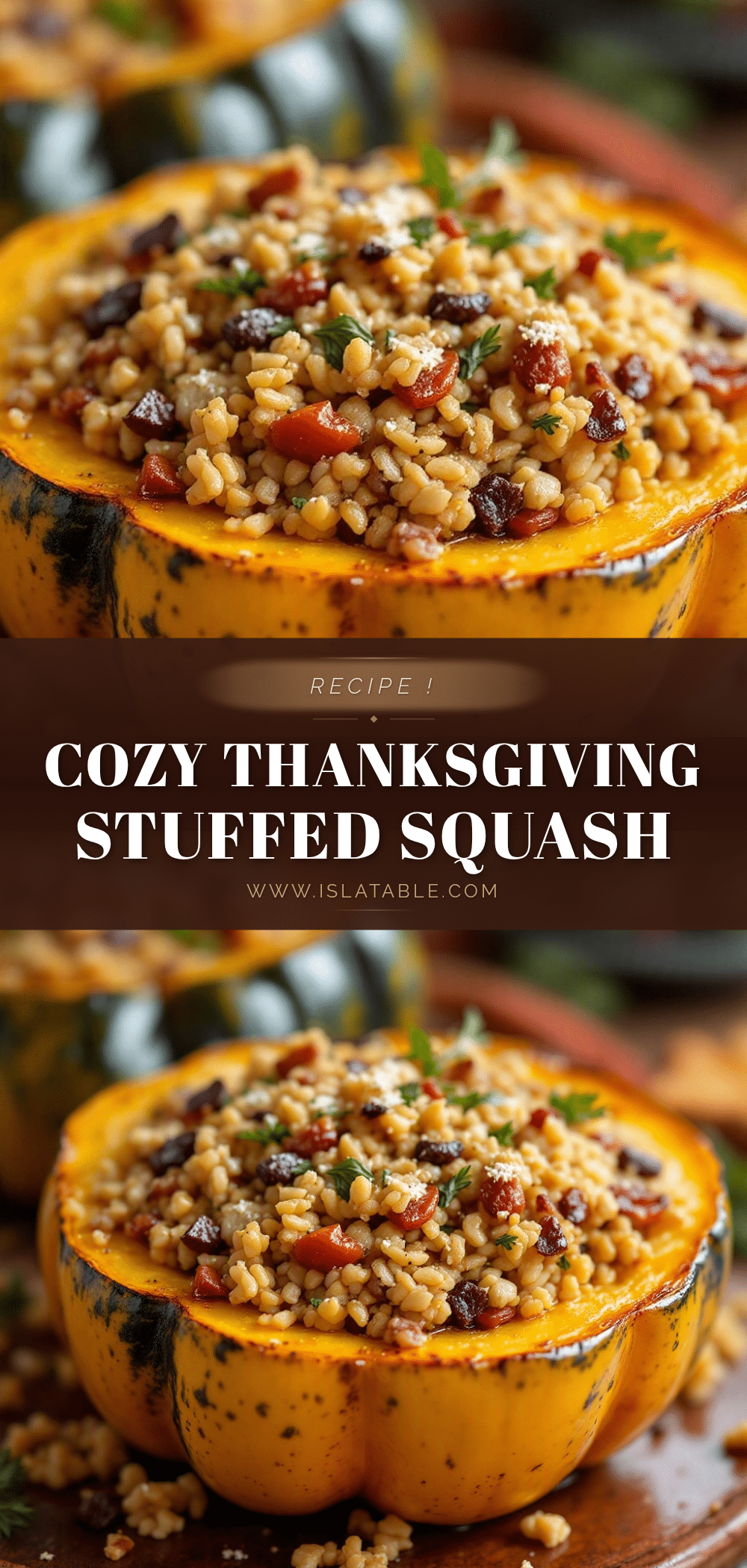 thanksgiving stuffed squash recipe