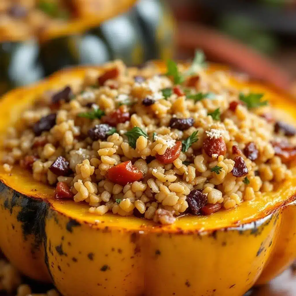 thanksgiving stuffed squash - featured image