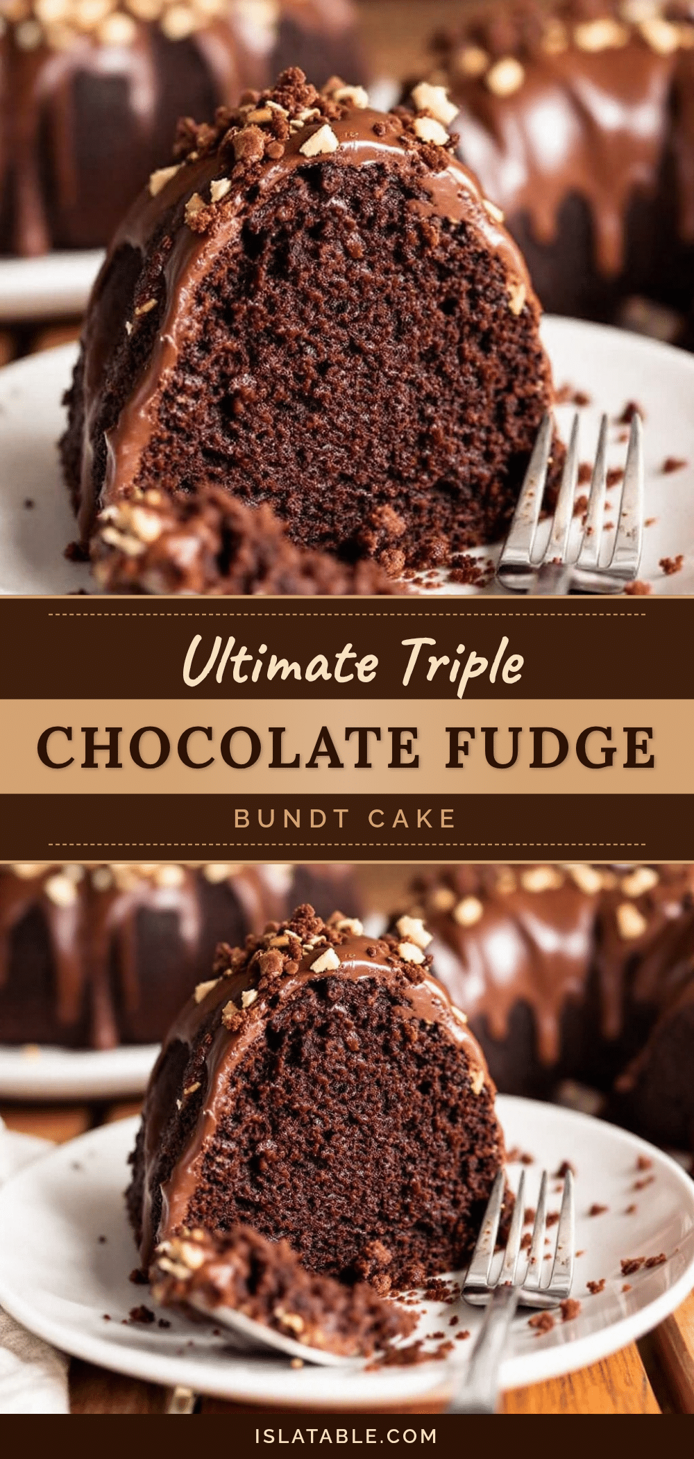 triple chocolate fudge bundt cake recipe