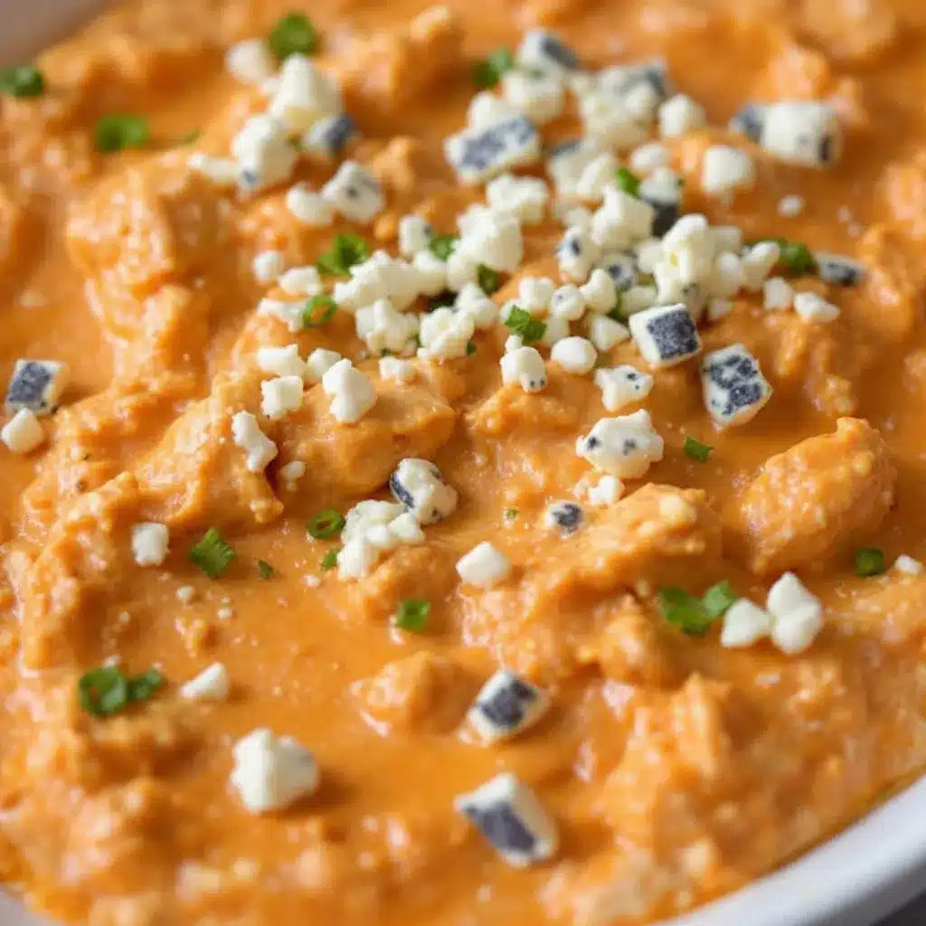 Ultimate Buffalo Chicken Dip Recipe with Ranch & Blue Cheese preparation steps