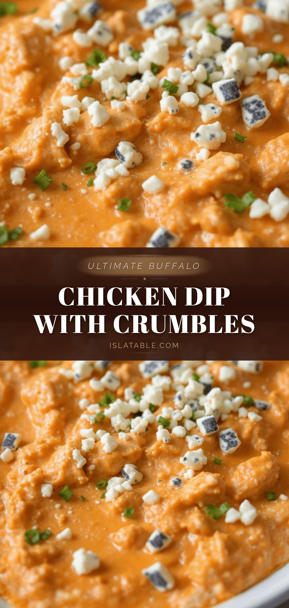 Ultimate Buffalo Chicken Dip Recipe with Ranch & Blue Cheese recipe