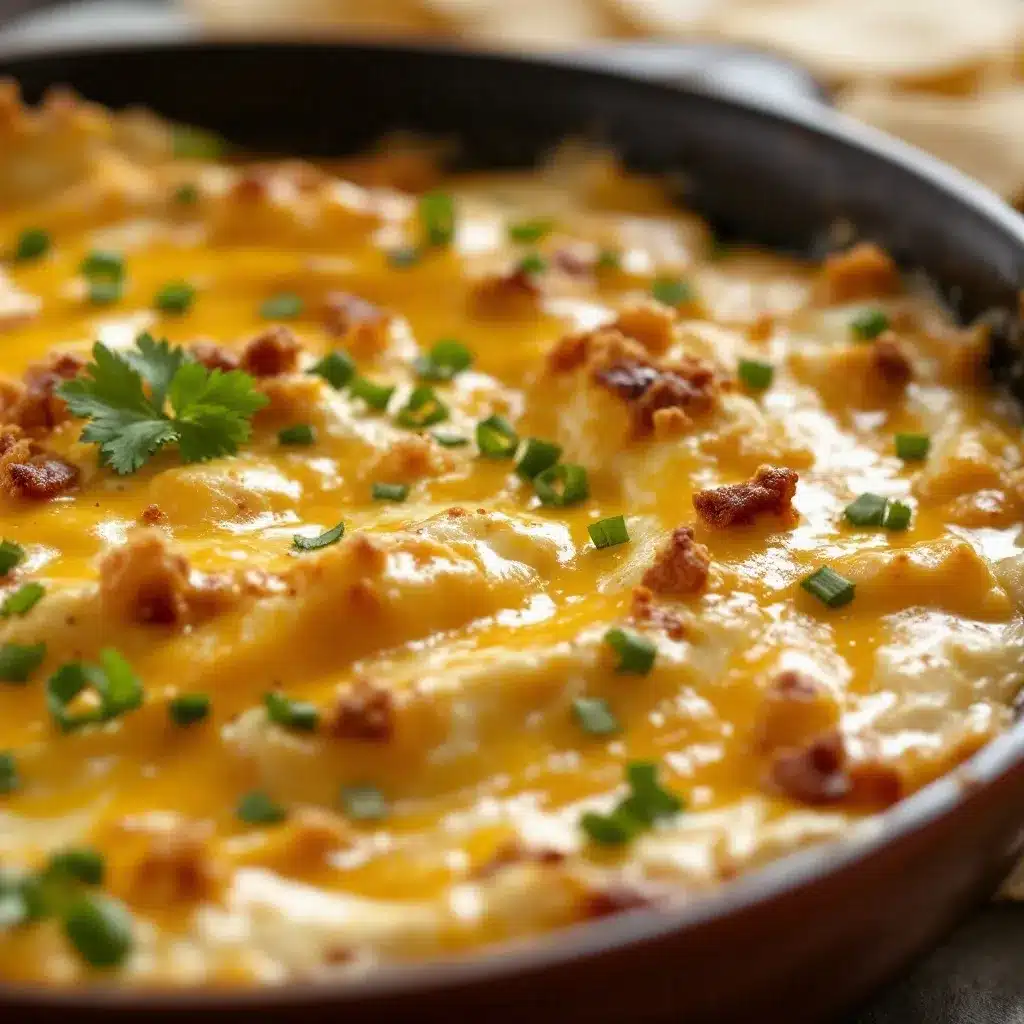 ultimate cheesy game day queso dip preparation steps
